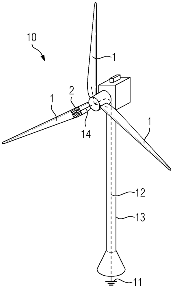 Method for providing wind turbine blade with lightning protection and wind turbine blade