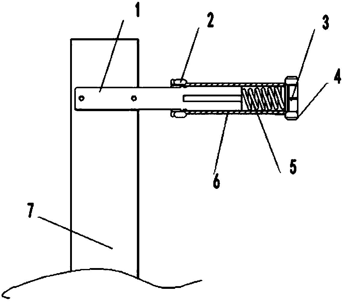 Elastic scraping plate device