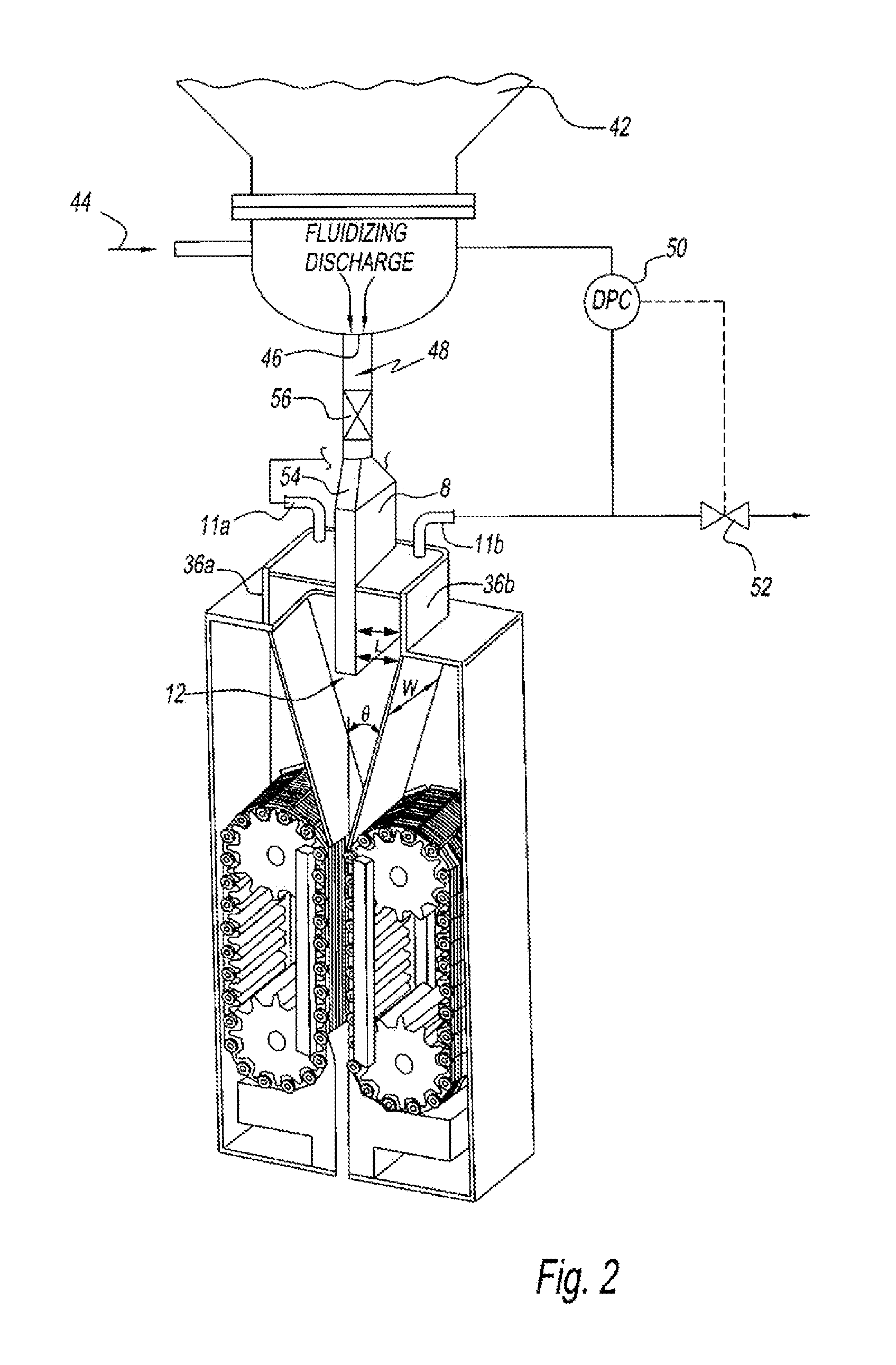 Passive solids supply system and method for supplying solids