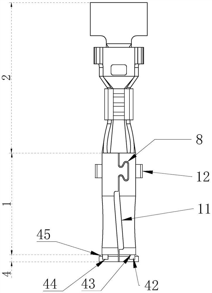 Cylindrical wire harness terminal and manufacturing method