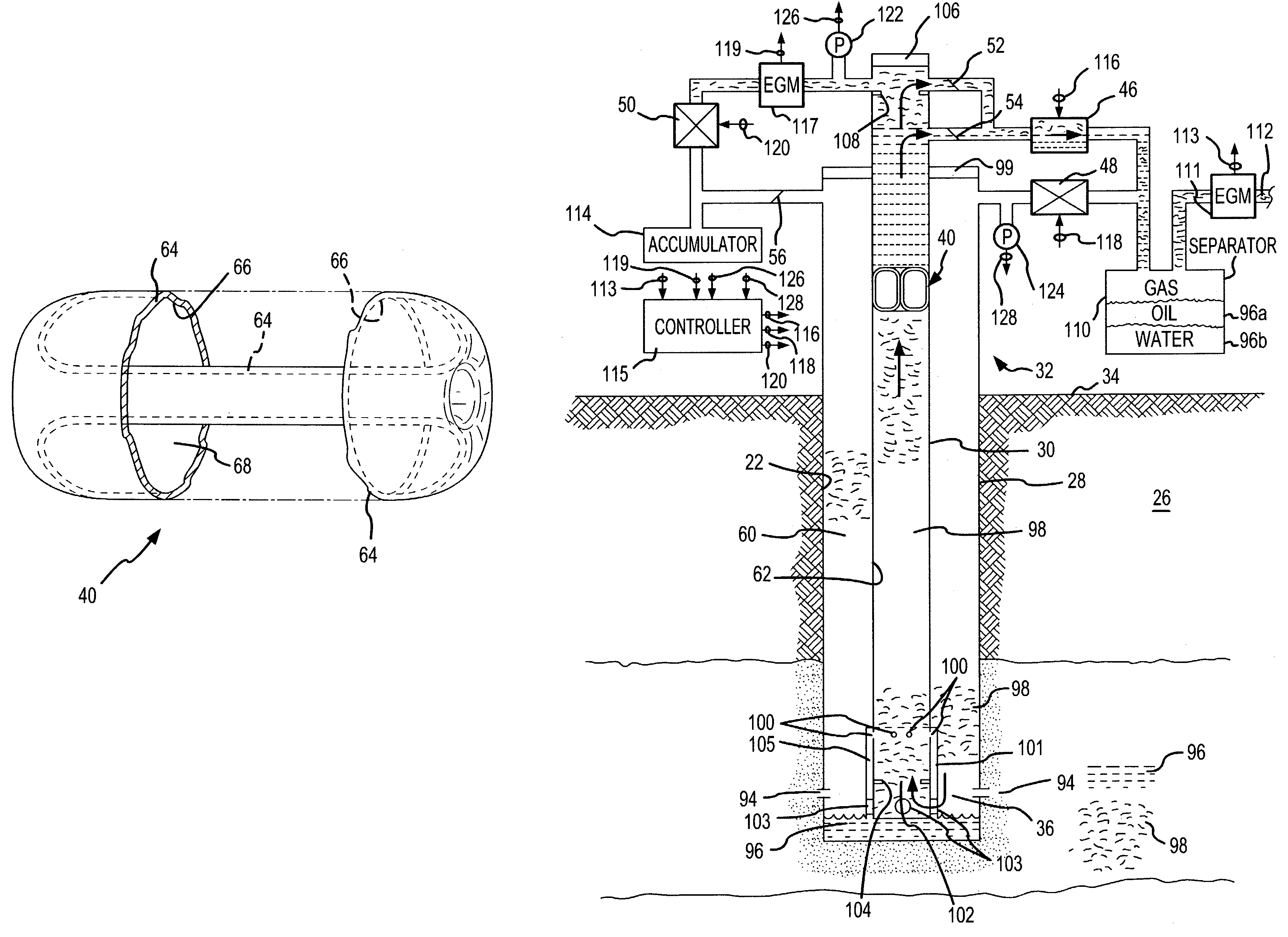 Method and apparatus using traction seal fluid displacement device for pumping wells