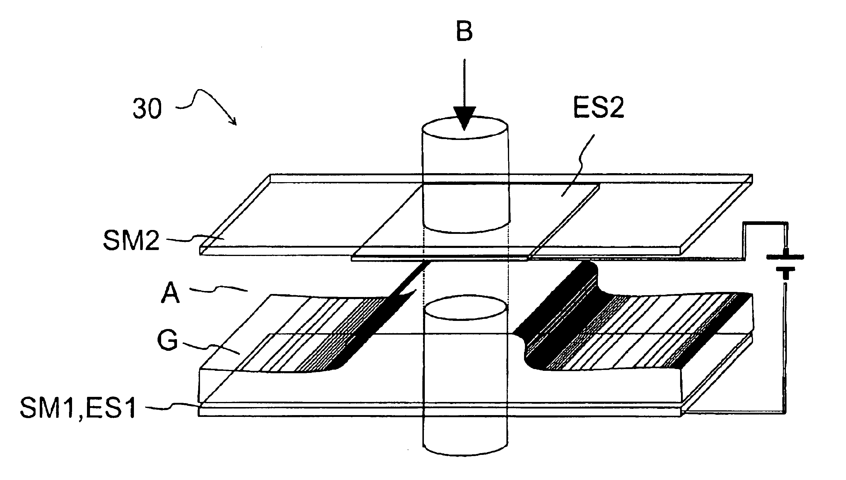Electrically controlled variable thickness plate