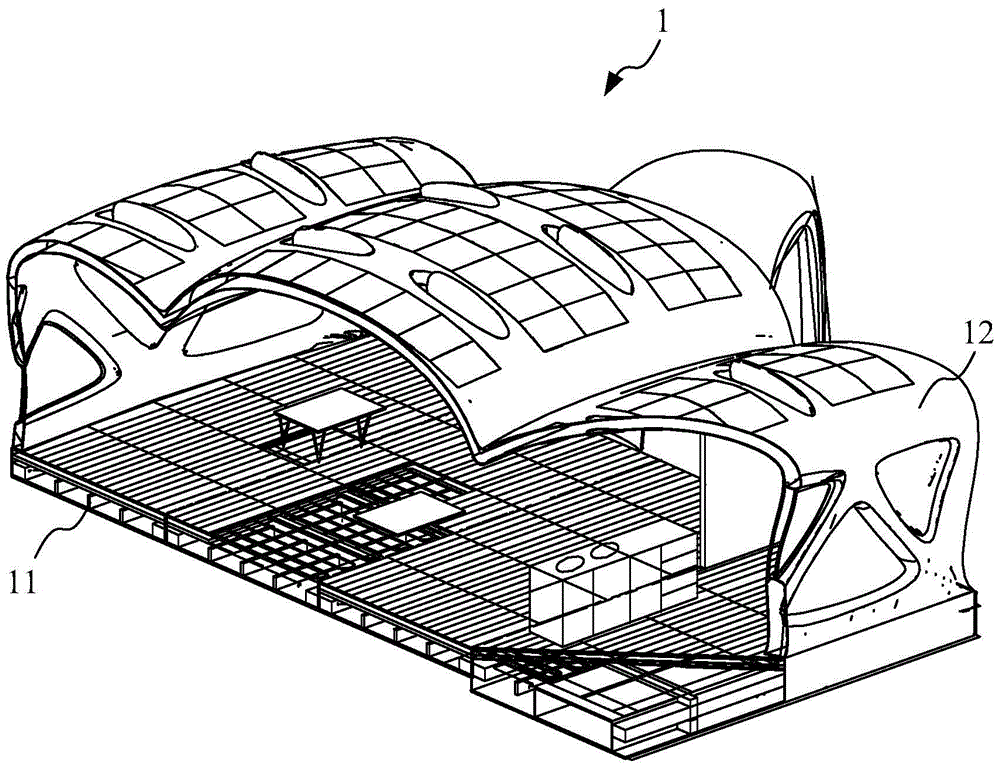 A foldable box-type inflatable mold house