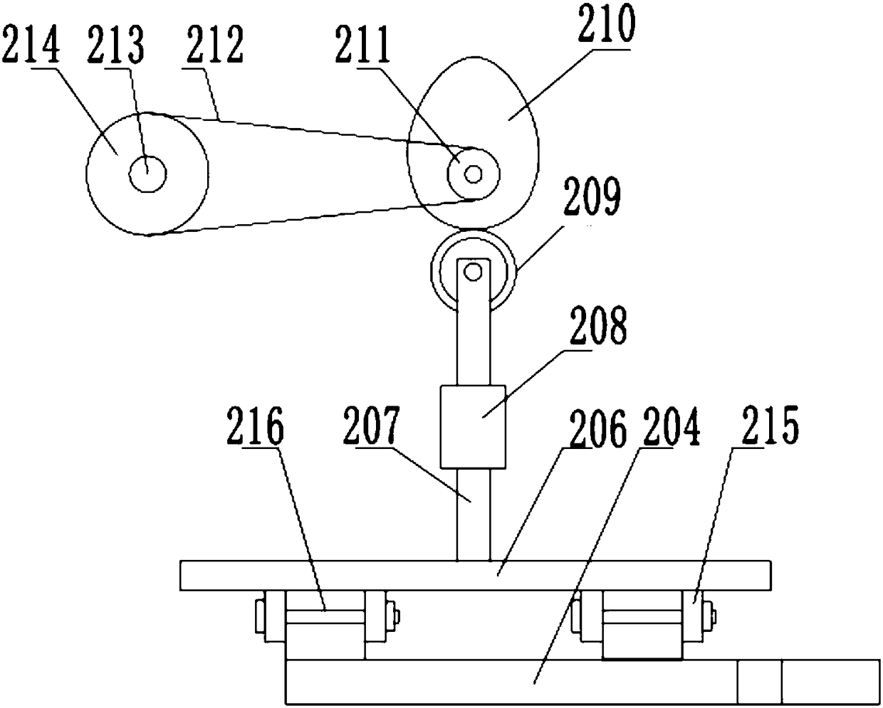 Two-stage tamping device for electric power construction