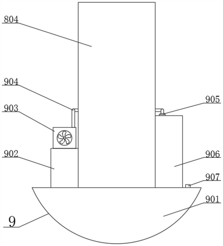 Heavy-duty car axle housing shaping and measuring device for stamping and welding