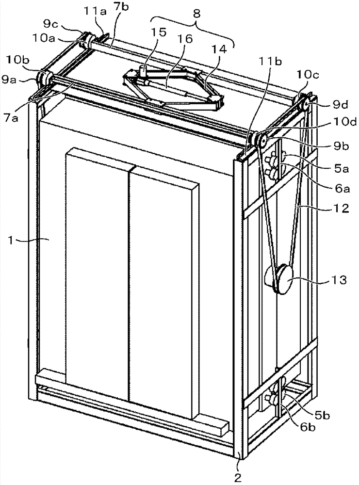 Elevator with floor heighting adjusting mechanism