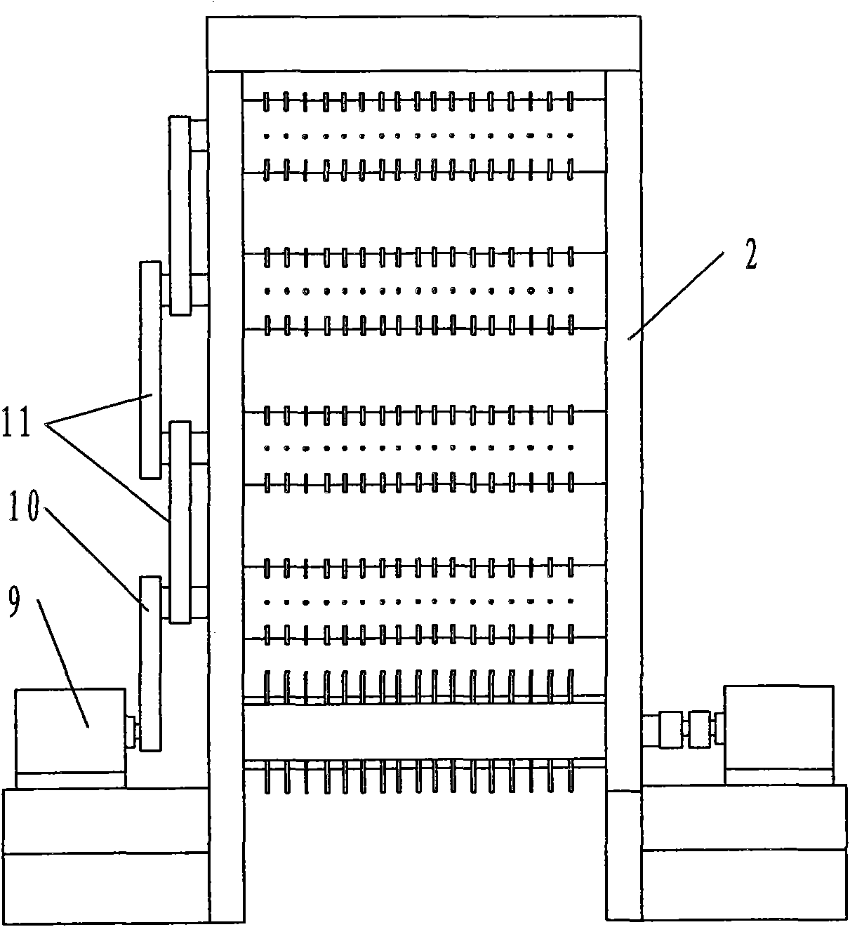 Papermaking process tobacco sheet loosening device