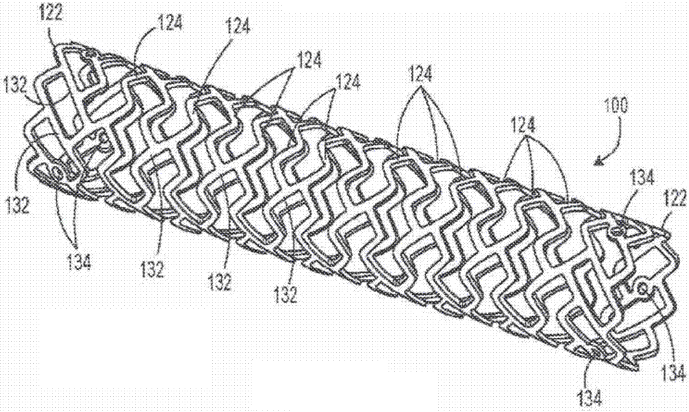 Bioerodible polymeric stent scaffolding pattern
