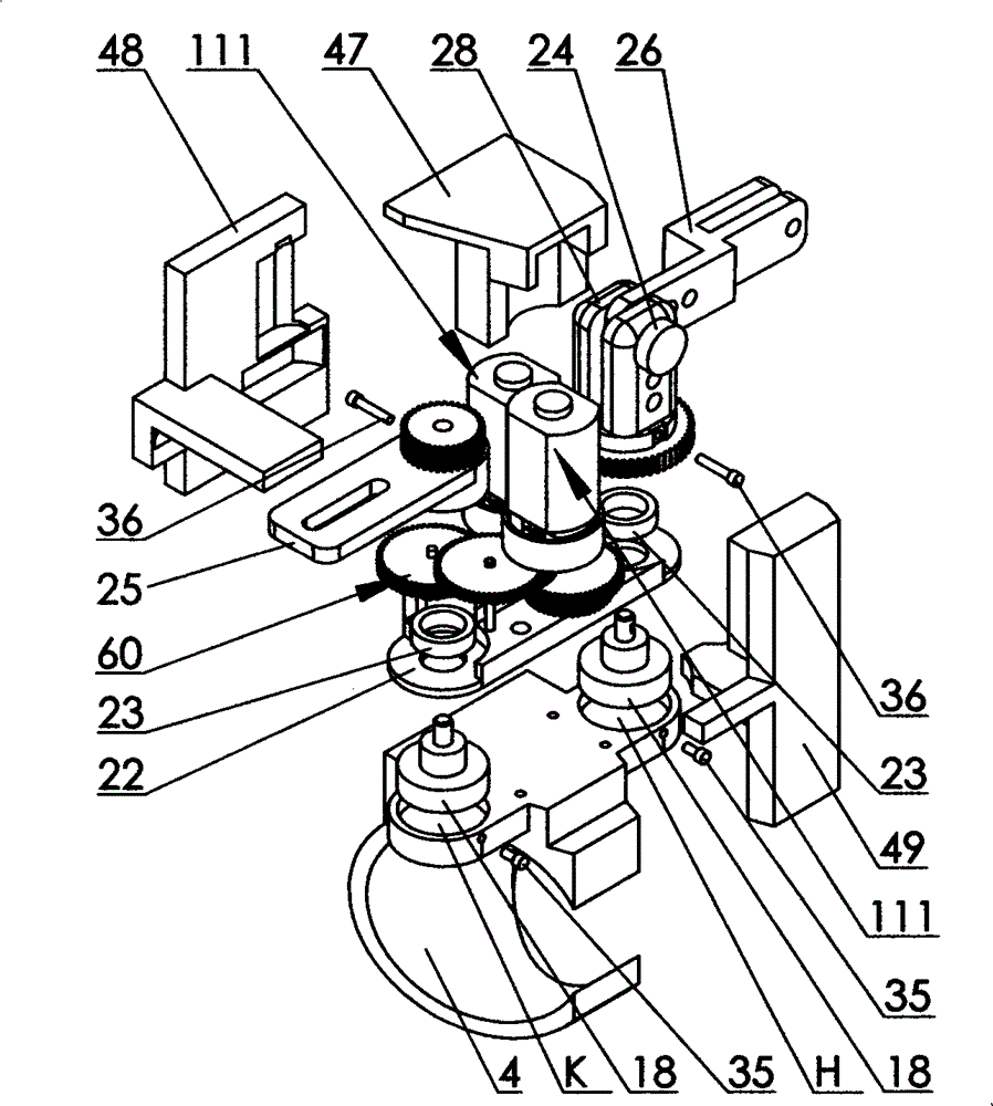 Device for bidirectional knuckle detection driving
