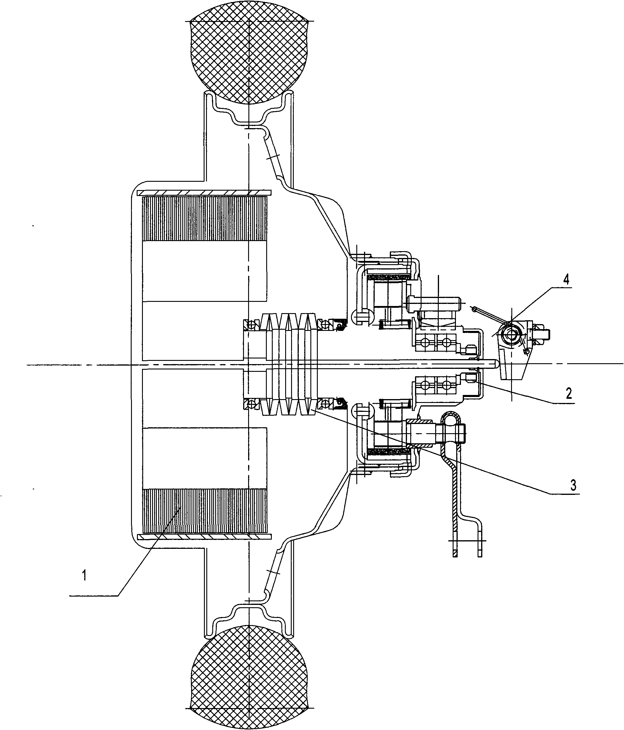 Automatic gearshift device of electric vehicle