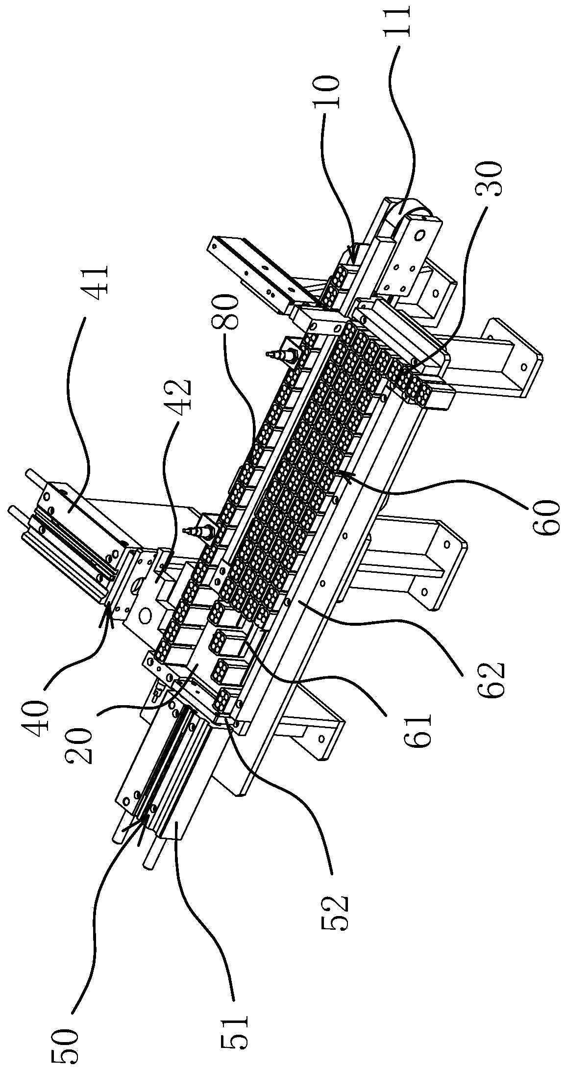 Battery conveying steering mechanism