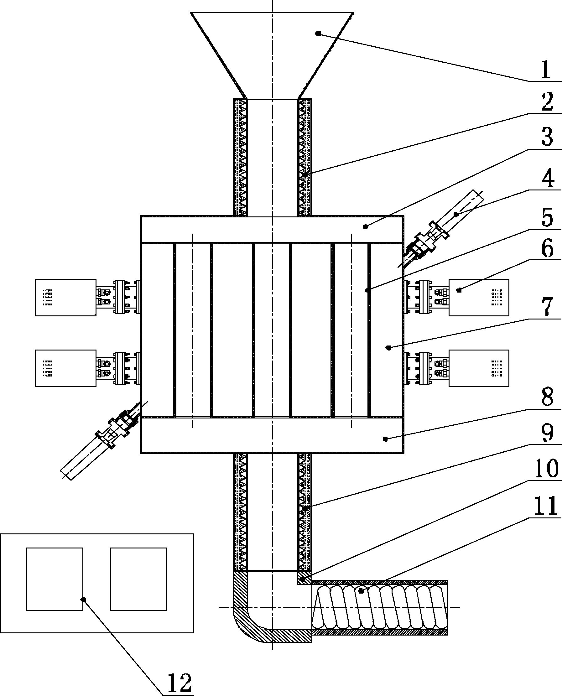 Microwave insecticidal mildew resisting device for rice