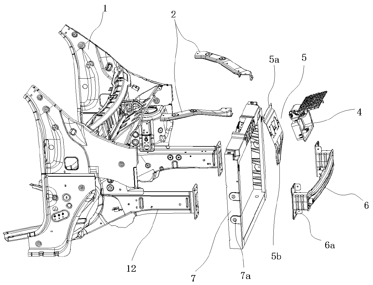Electric vehicle body front end structure