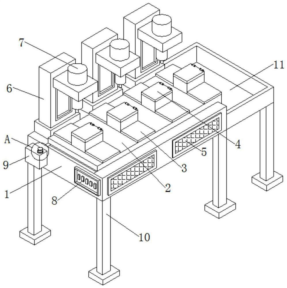 Cooling device applied to plastic production line