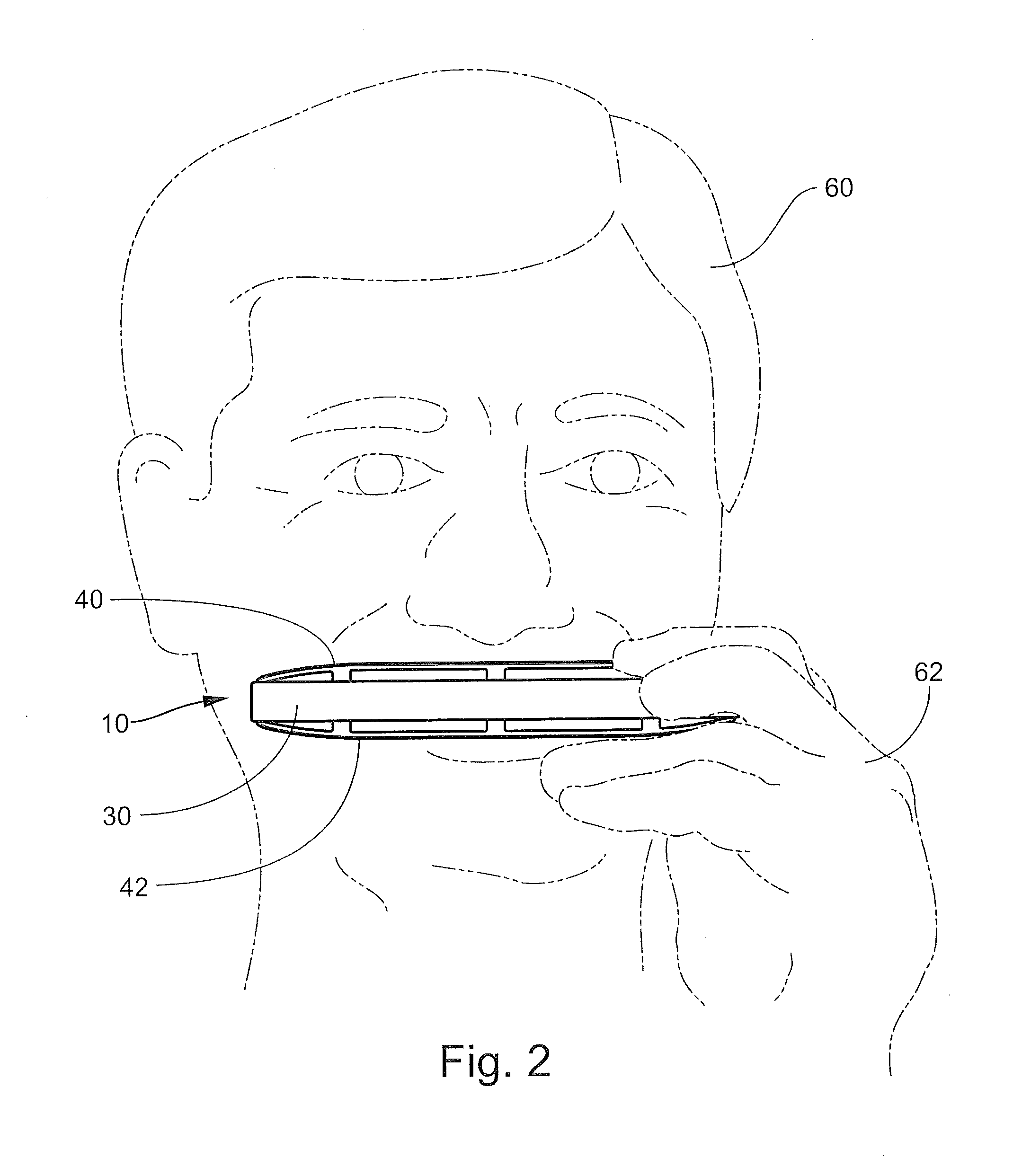 Pulmonary harmonica device and method of using a pulmonary harmonica device