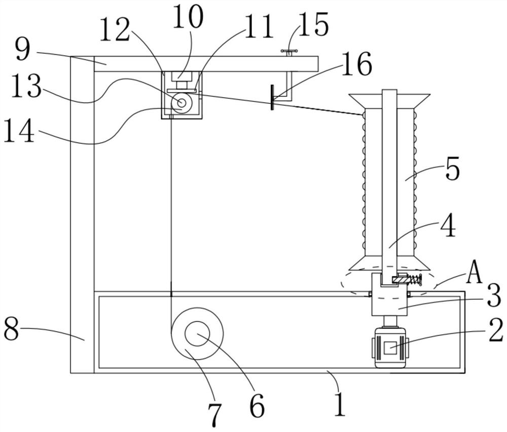 Winding device for polyester yarn production