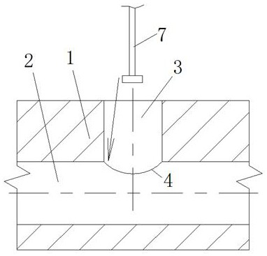 Internal intersecting line fillet machining method