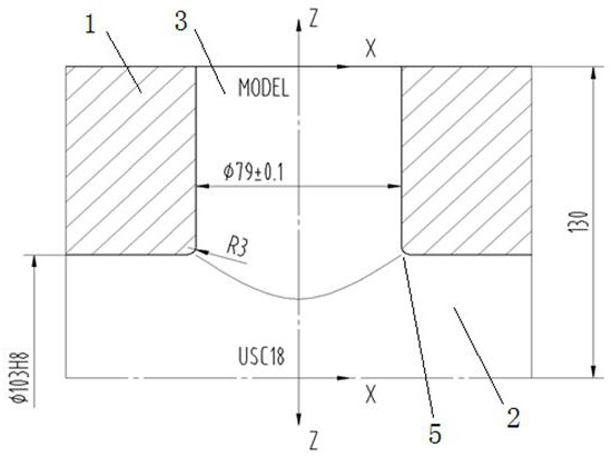 Internal intersecting line fillet machining method