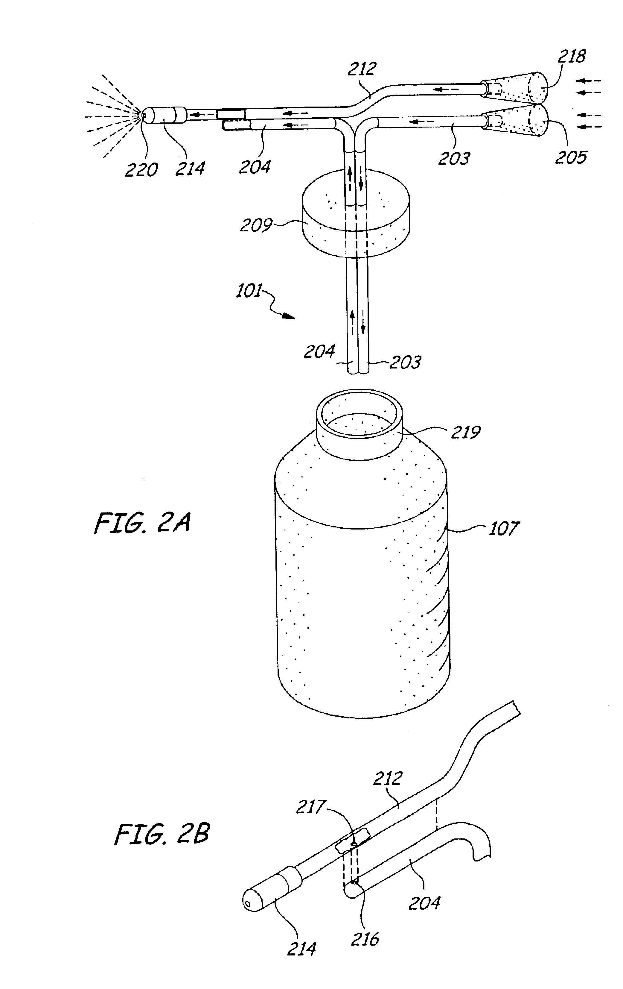 Apparatus for adapting air blower to perform liquid dispersal and related method