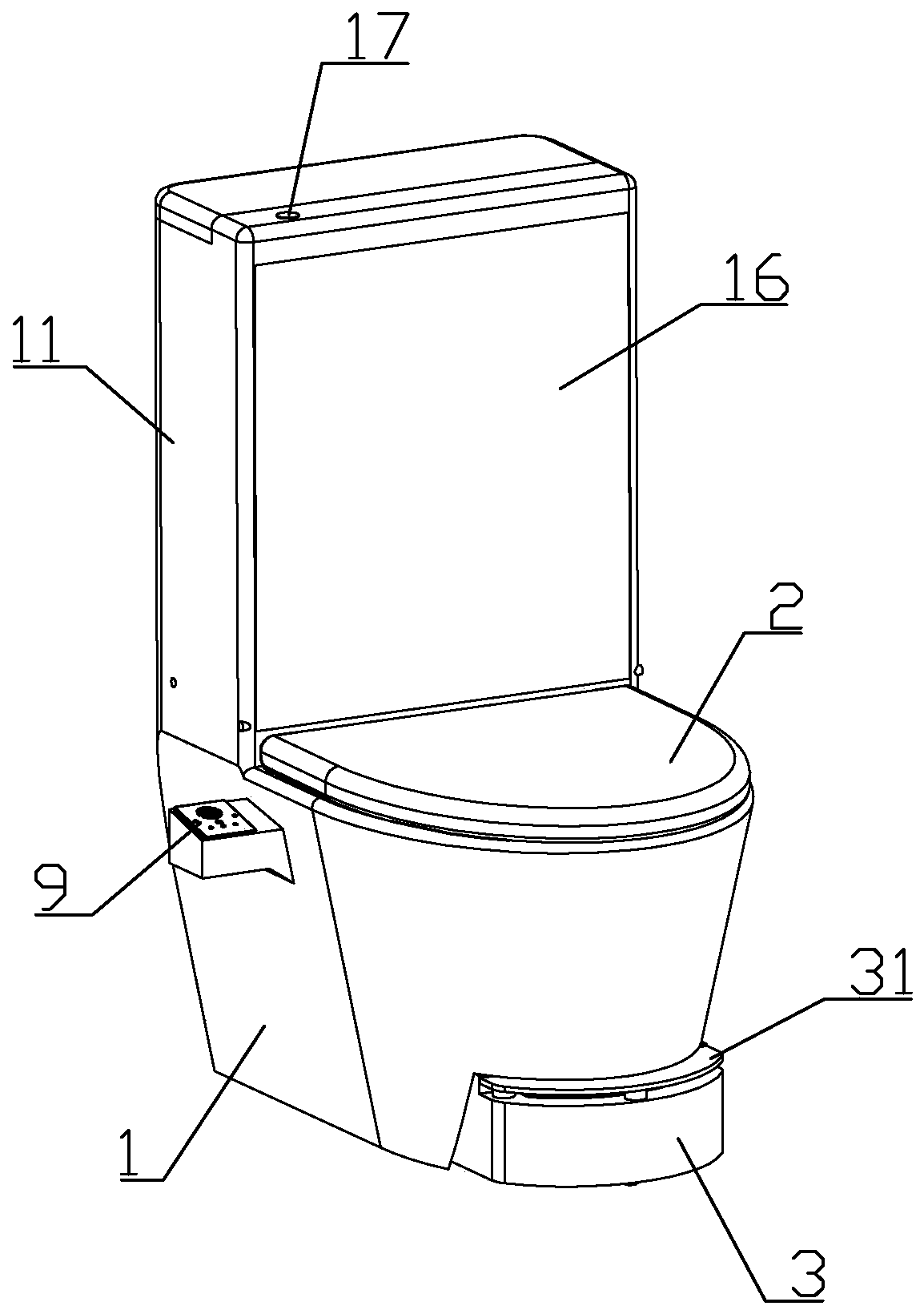 A multifunctional toilet