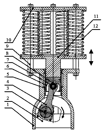 Friction wearing part test apparatus for connecting rod small end bushing of engine