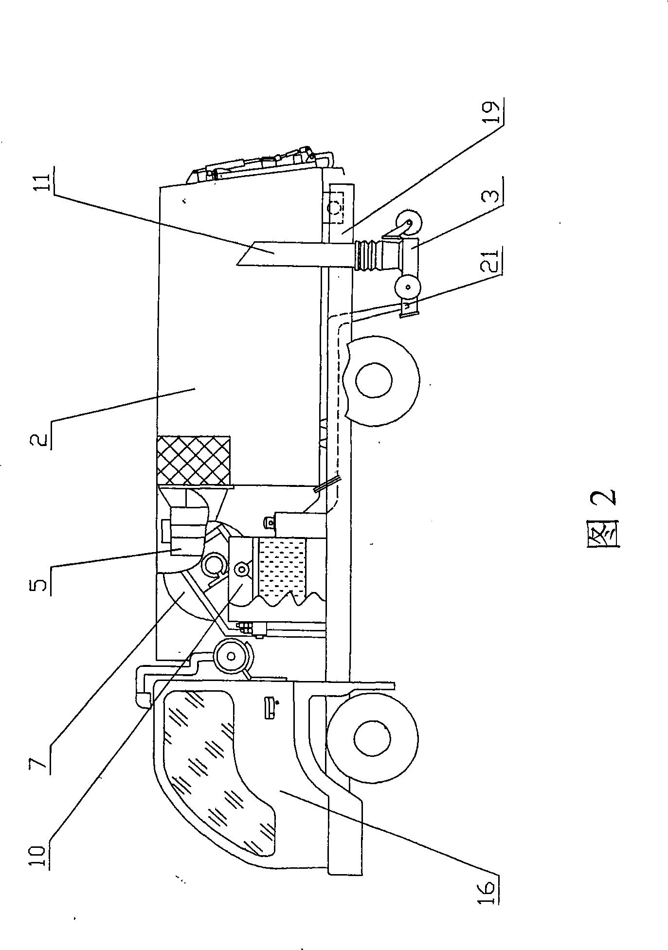 Composite transmission environmental sanitation dumper