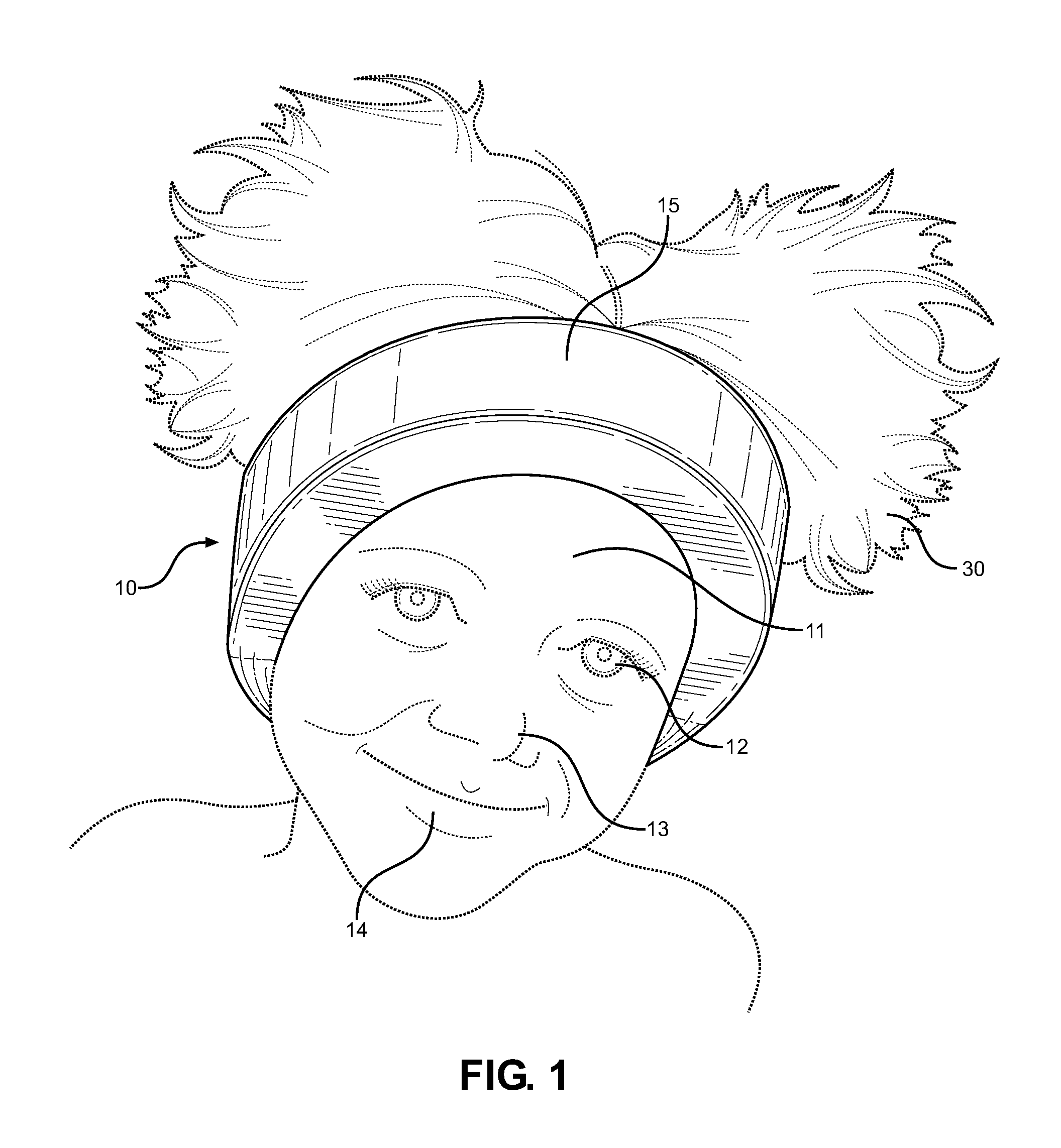 Absorbent Headband Device for Bathing