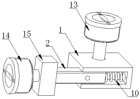 LED mounting base, adjusting mechanism containing LED mounting base and inner red dot sighting telescope containing adjusting mechanism