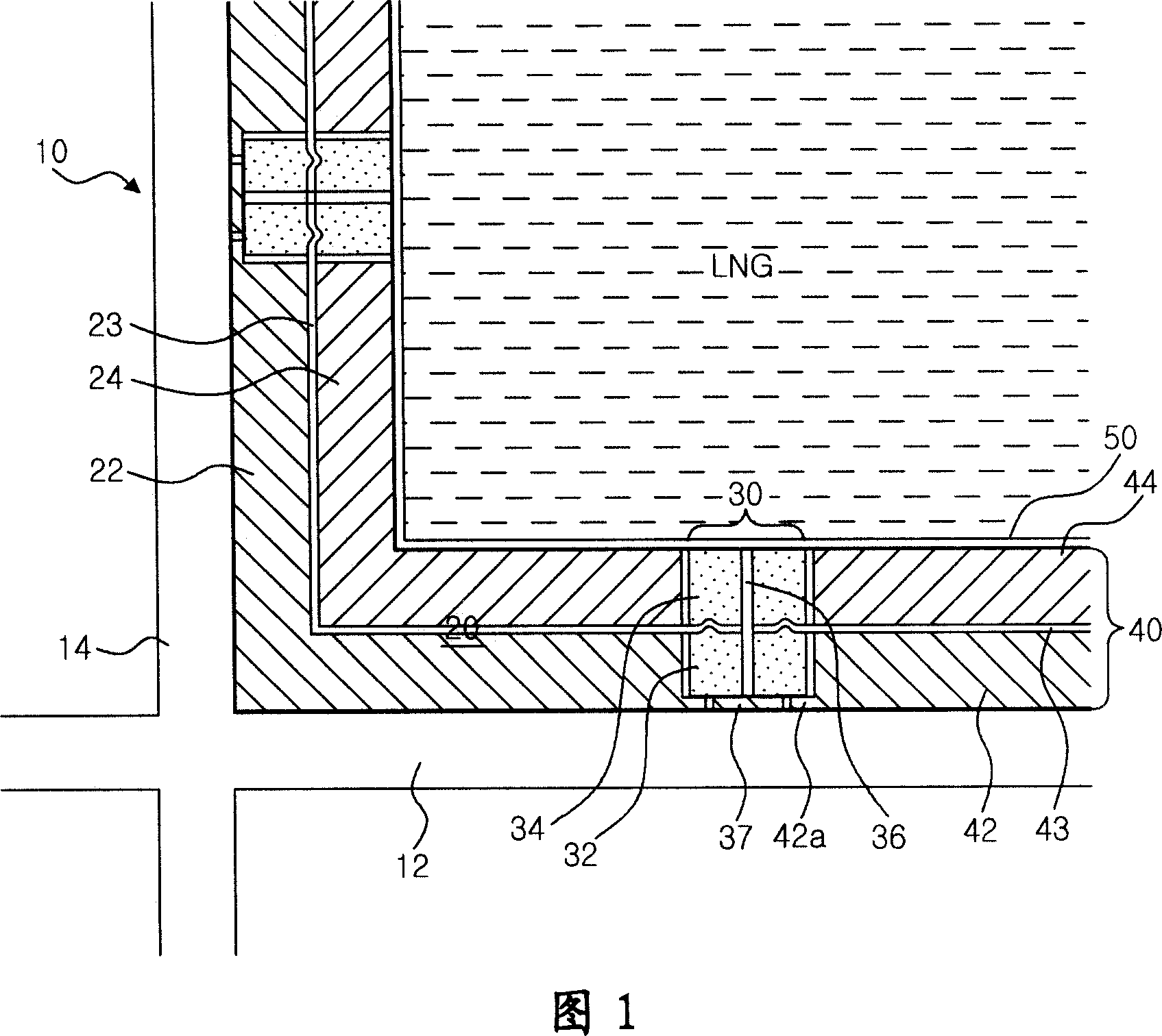Liquefied natural gas storage tank having improved insulation structure and method of manufacturing the same