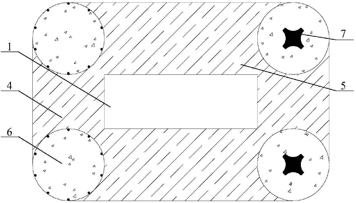 Accumulated landslide-micro anti-slide pile combined structure based on cooperative working principle