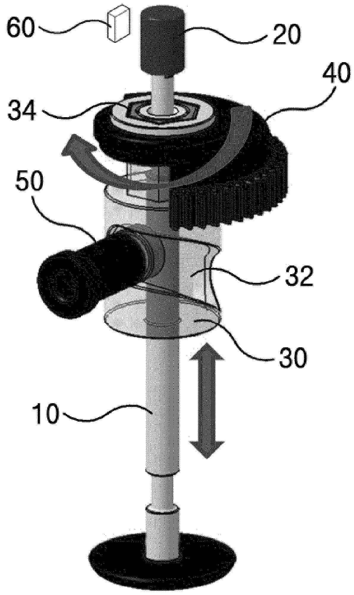 Valve shaft position sensing type egr valve