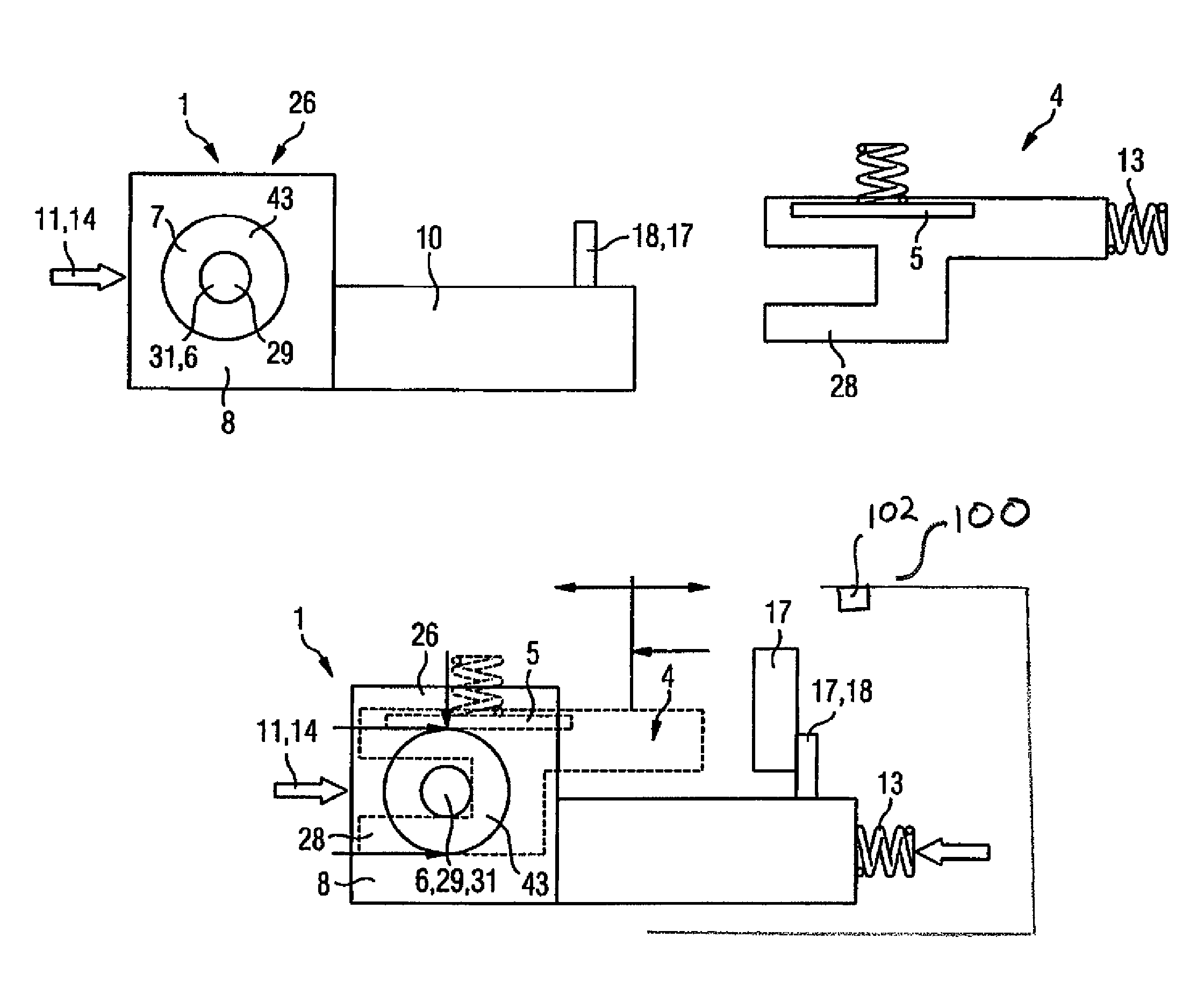 Printer having printing unit and movable media unit