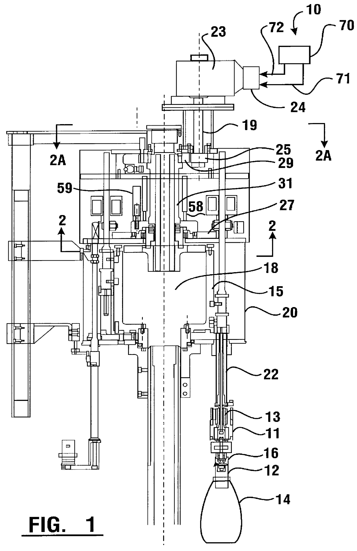 Apparatus and method for a capping machine