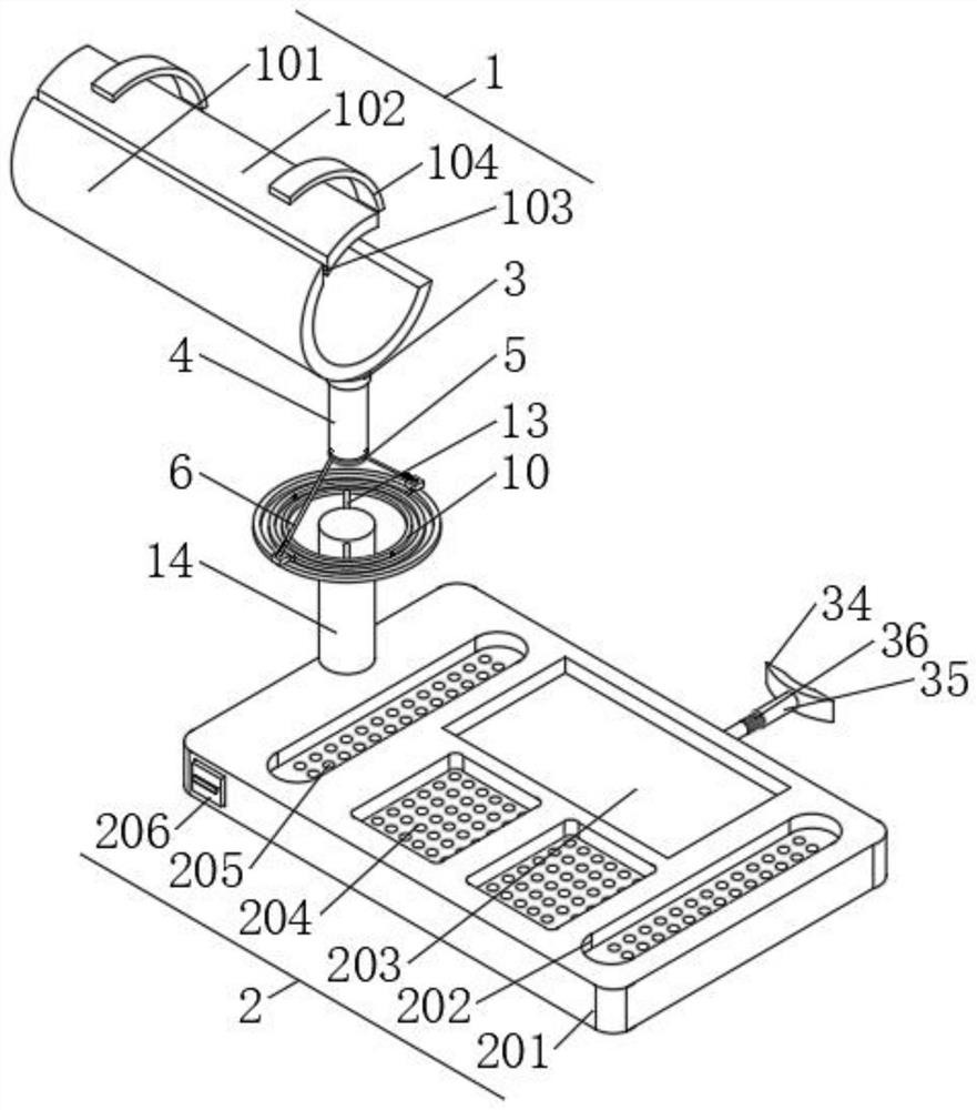 A surgical medical instrument holding platform that can move with body movements