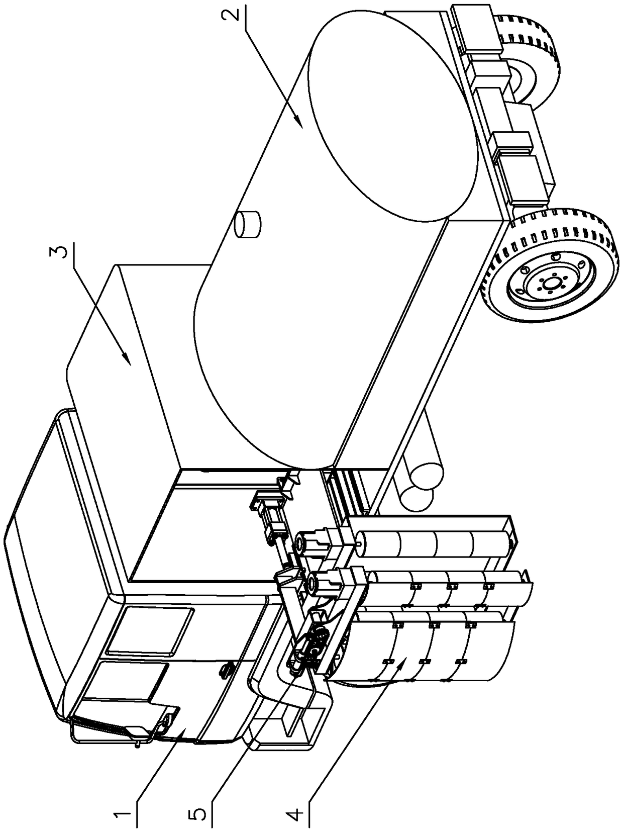 Vehicle-mounted road fence cleaning device for municipal use