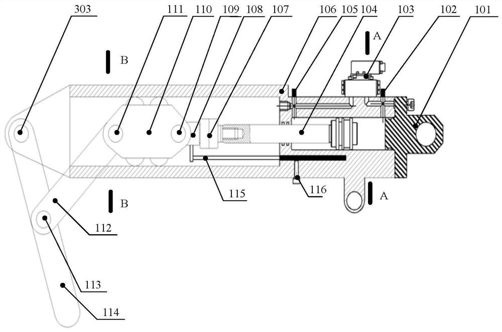 Integrated hydraulic robot connecting rod