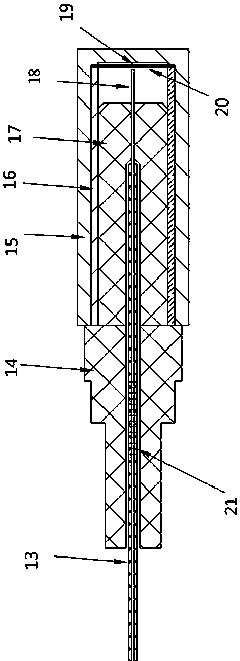 Laser-interference-based built-in high-voltage cable's partial power discharge two-dimension ultrasonic sensor