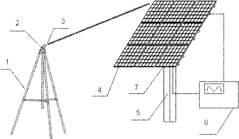 Device and method for detecting damage and aging of battery plate of solar photovoltaic battery module matrix