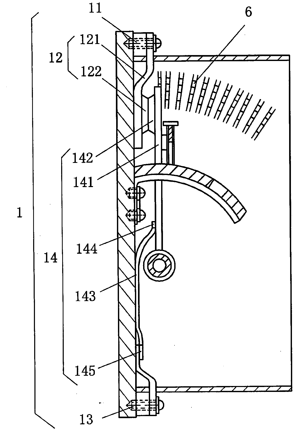 Sliding-type switching device used for main-connection-line short circuit precheck of low-voltage circuit breaker