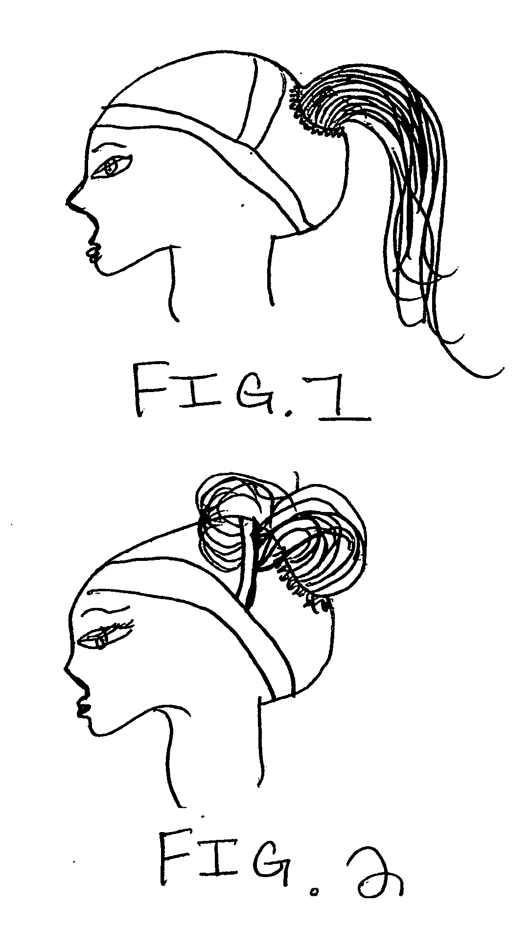 Ponytail creating head garment
