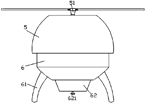 A UAV pesticide spraying device capable of quick disassembly and assembly