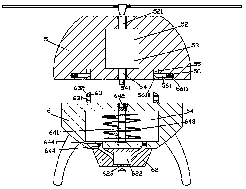 A UAV pesticide spraying device capable of quick disassembly and assembly