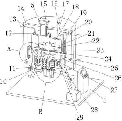 Material mixing and fermenting device for edible mushroom production