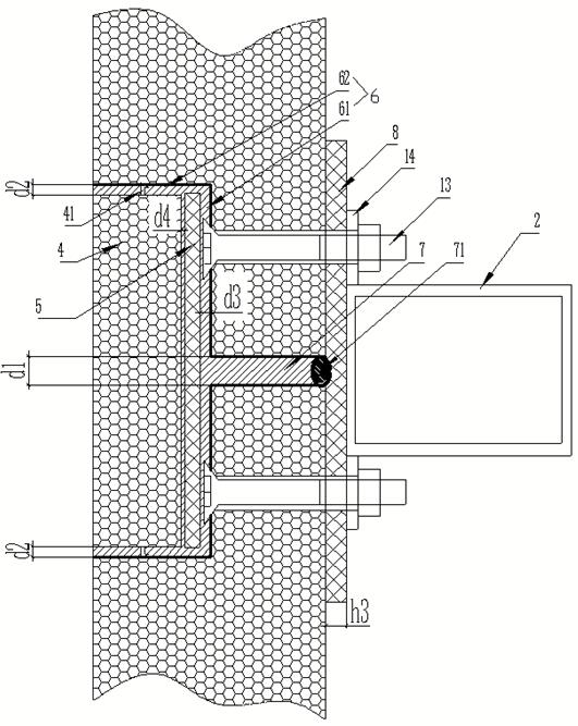 Sealing plate for low-temperature dry space and mounting method thereof