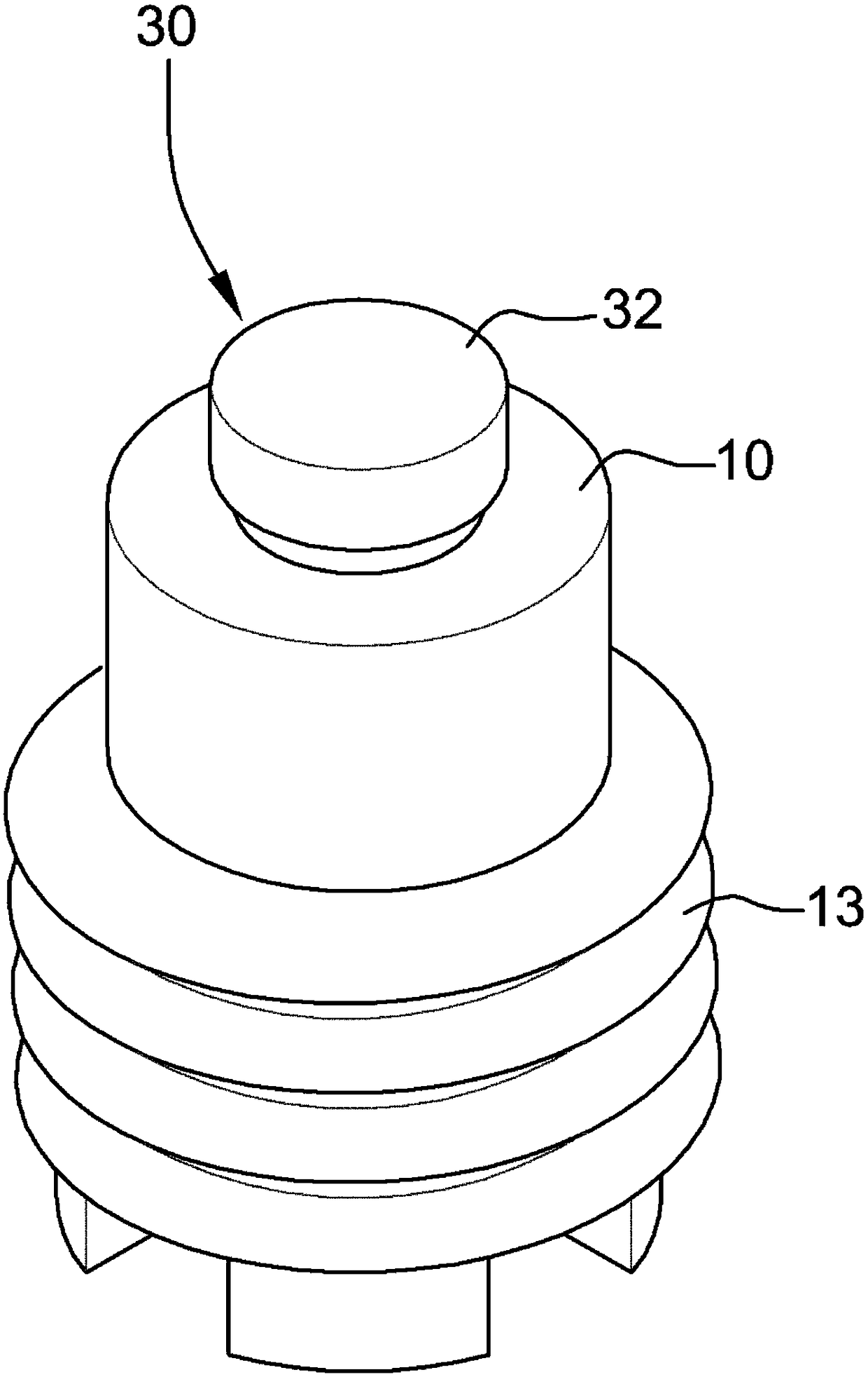 Gas exhausting device for injection mold