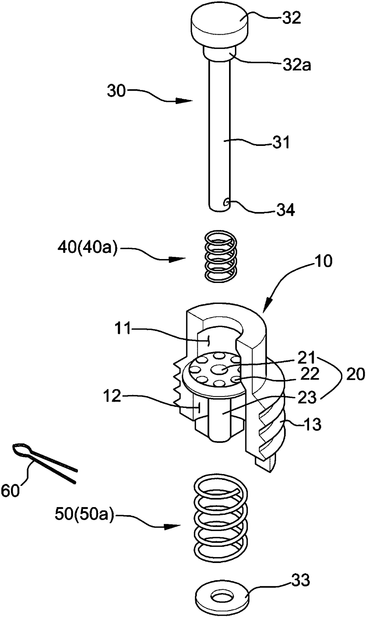 Gas exhausting device for injection mold