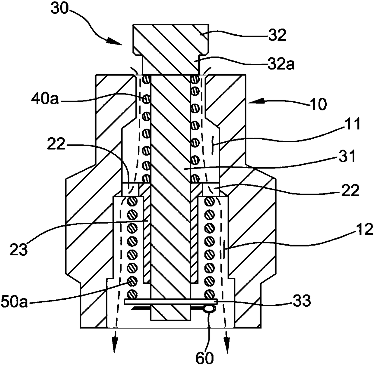 Gas exhausting device for injection mold