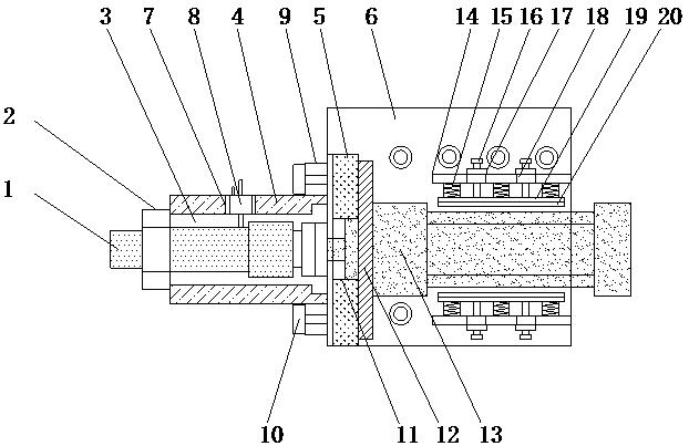 Positioning mechanism for chaining machine and using method thereof