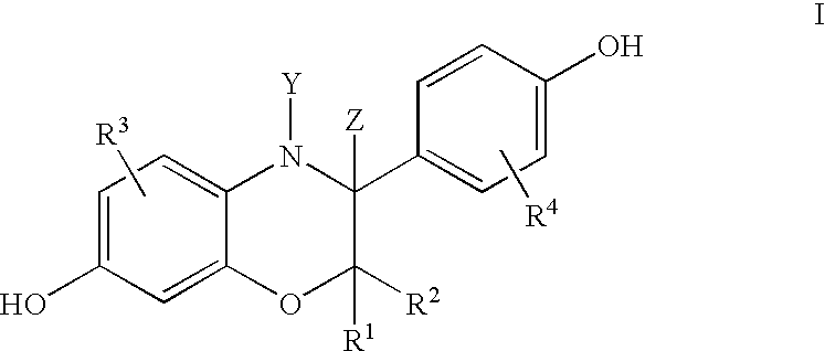 3-aryl-hydroxybenzoxazines and 3, 4-dihydro-3-aryl-hydroxybenzoxazines as selective estrogen receptor beta modulators