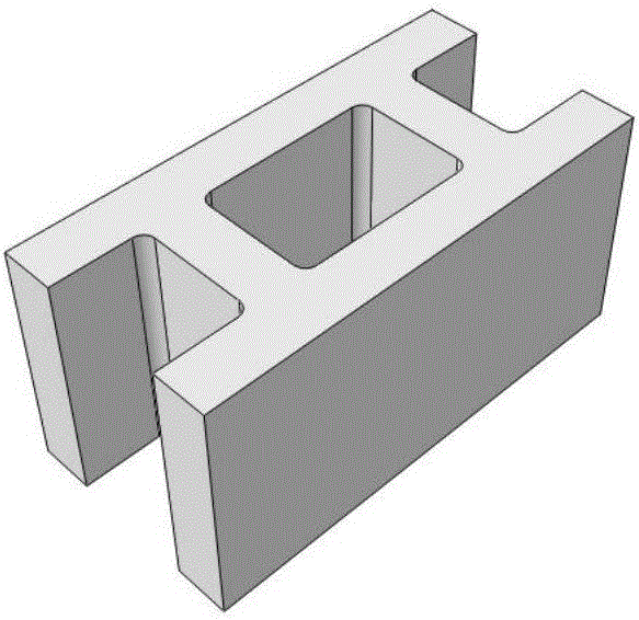 Green and environmentally-friendly concrete hollow block and production method thereof